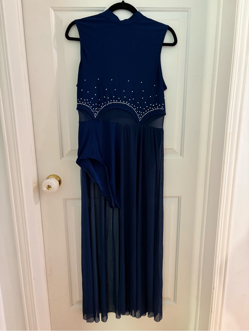 Dance - Amazon Navy Blue Sleeveless bodysuit dress